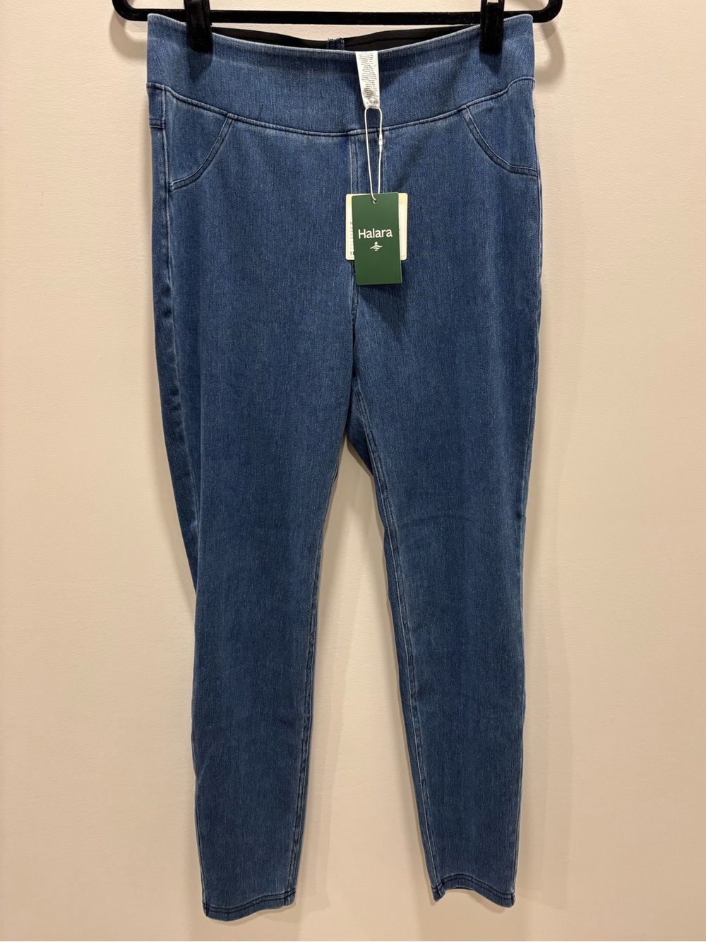 Halara Flex Denim High Rise Pull-On Skinny Jeans Size 14 NWT